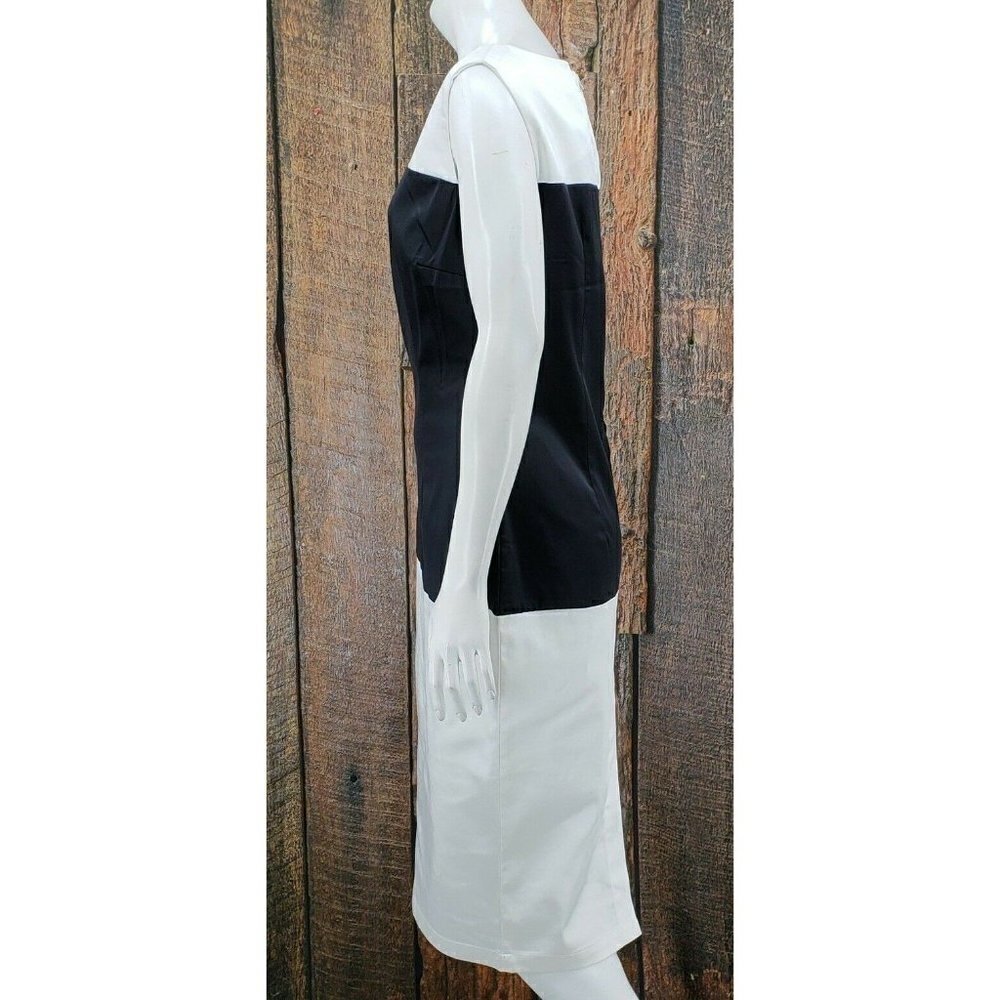 New  Tatyana Dress Womens Large Black White Wiggle Pencil Dress - Picture 4 of 8